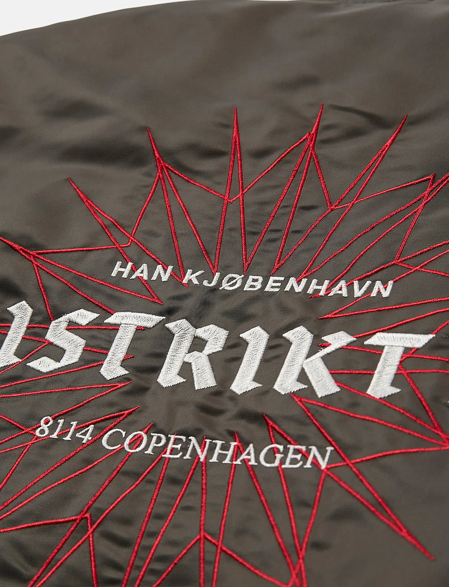 HAN Kjøbenhavn - Distrikt Bomber Jacket - forårsjakker - khaki green - 4