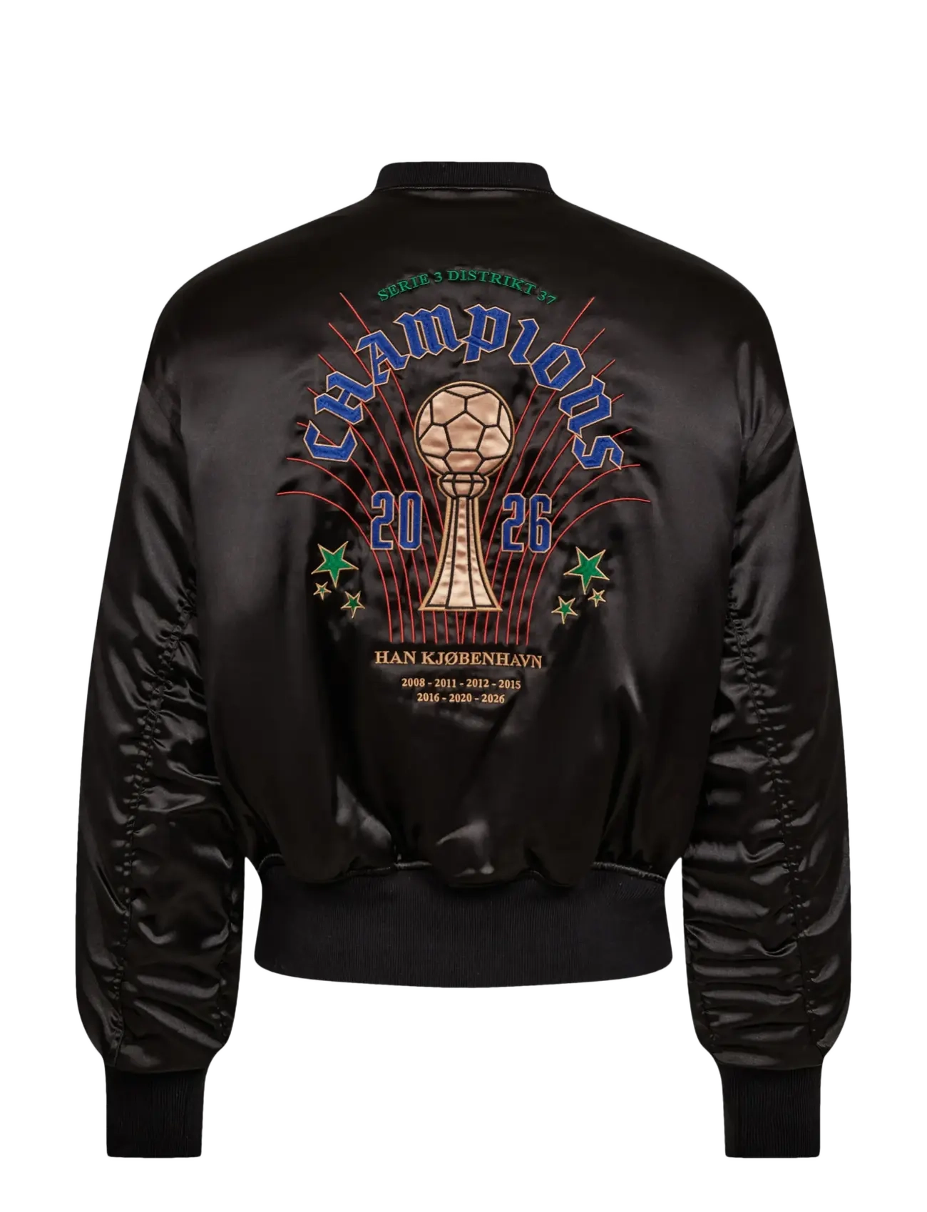 HAN Kjøbenhavn - Champions Satin Bomber Jacket - vorjakkar - dark grey - 2