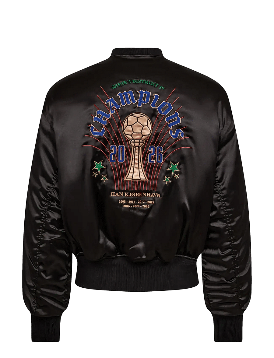 HAN Kjøbenhavn - Champions Satin Bomber Jacket - vorjakkar - dark grey - 2