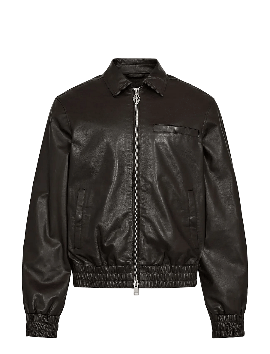 HAN Kjøbenhavn - Leather Casual Jacket - frühlingsjacken - dark brown - 1