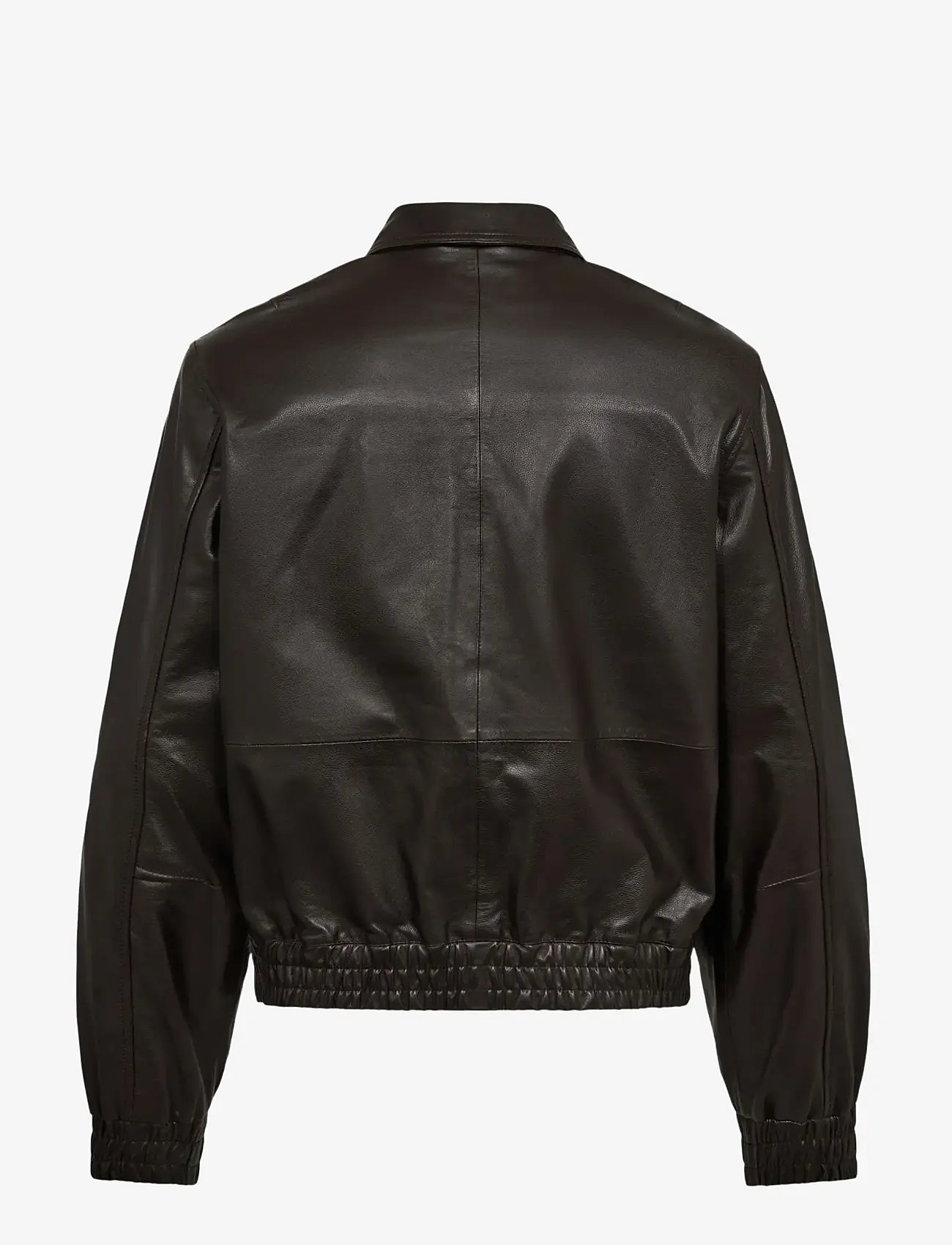 HAN Kjøbenhavn - Leather Casual Jacket - spring jackets - dark brown - 2