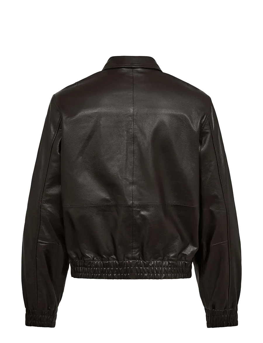 HAN Kjøbenhavn - Leather Casual Jacket - frühlingsjacken - dark brown - 2