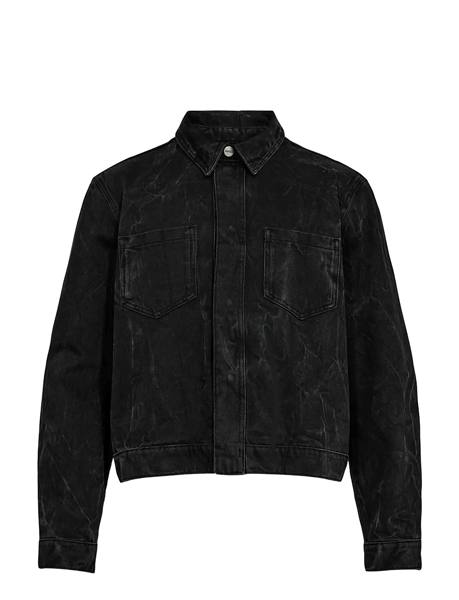 HAN Kjøbenhavn - Denim Overshirt - ofodrade jeansjackor - black vein - 1