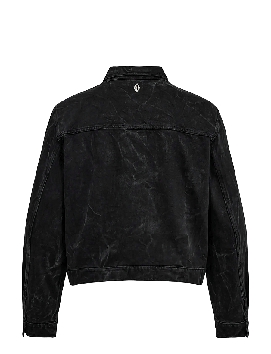 HAN Kjøbenhavn - Denim Overshirt - ofodrade jeansjackor - black vein - 2