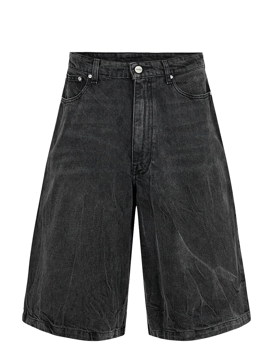 HAN Kjøbenhavn - Denim Jorts - jeans shorts - black vein - 1