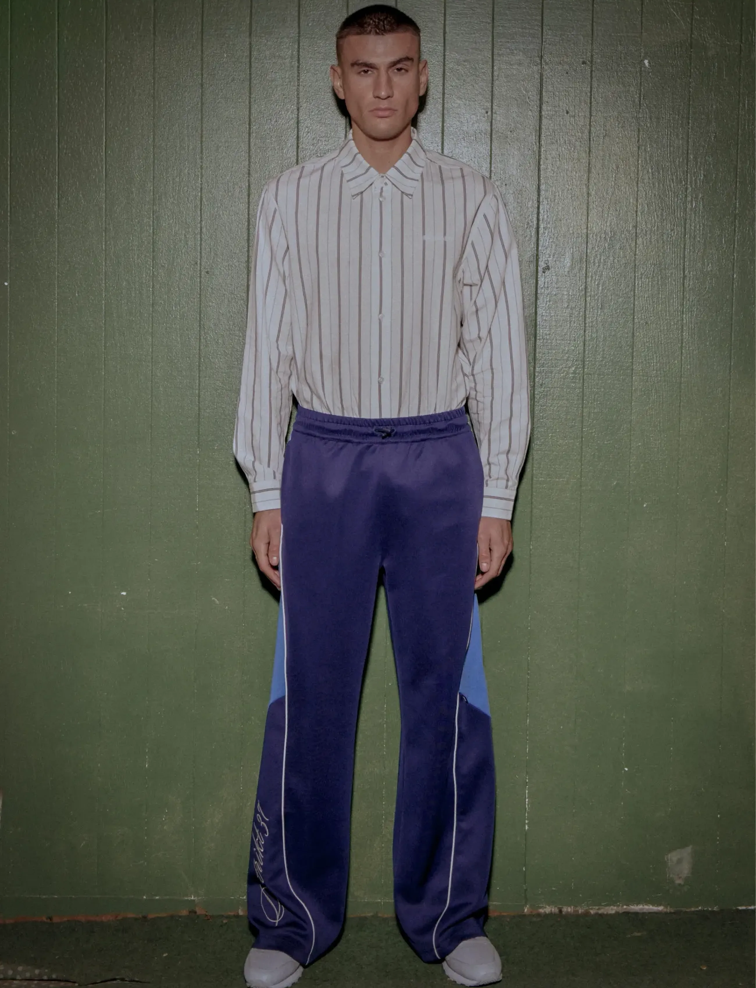 HAN Kjøbenhavn Vintage Distrikt Track Pants - Nordischer Stil - DARK NAVY BLUE / navy