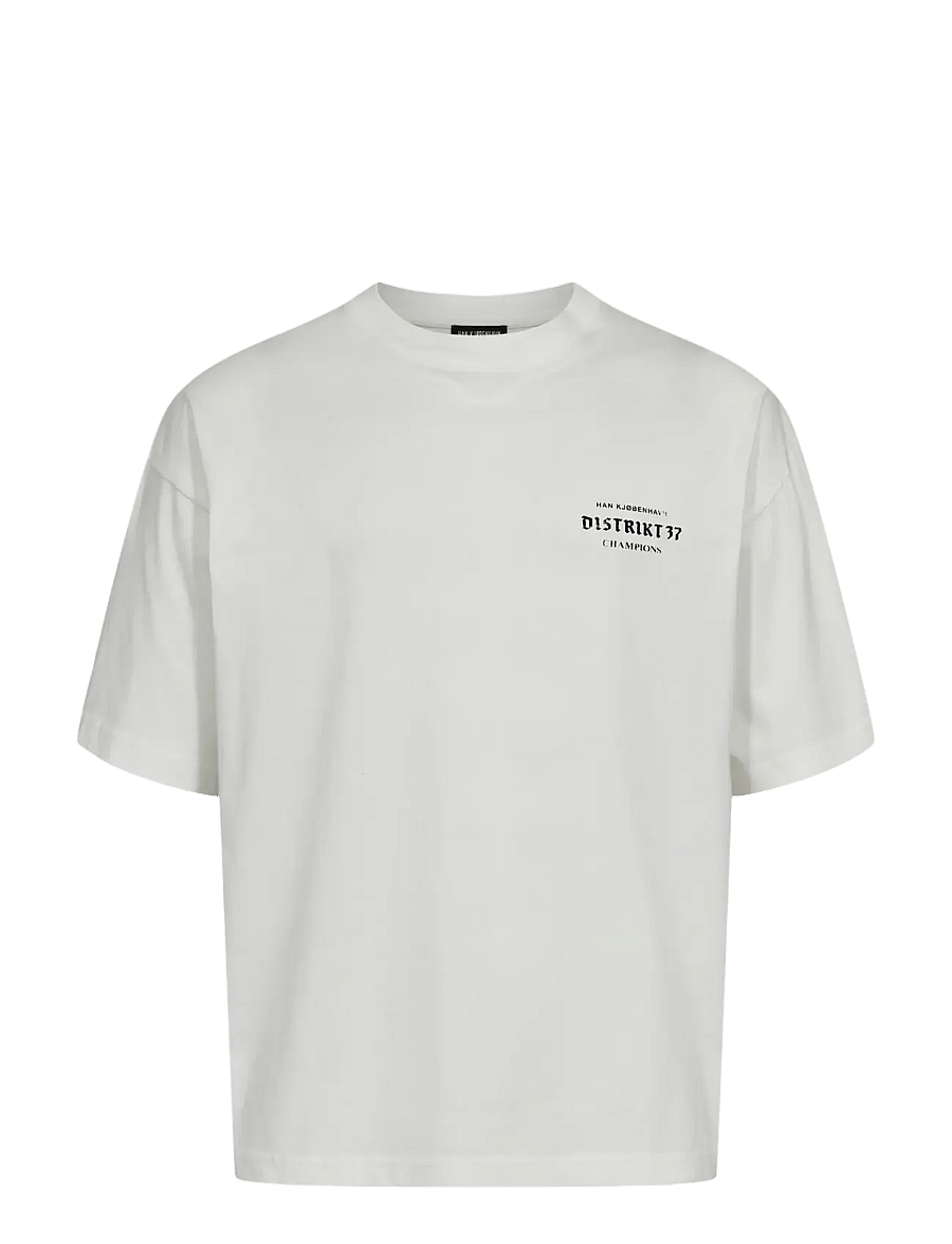 HAN Kjøbenhavn - Trophy Oversized Tee - kurzärmelige t-shirts - white - 1