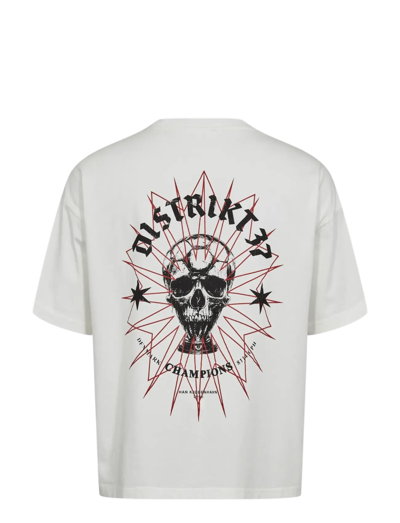 HAN Kjøbenhavn - Trophy Oversized Tee - short-sleeved t-shirts - white - 2