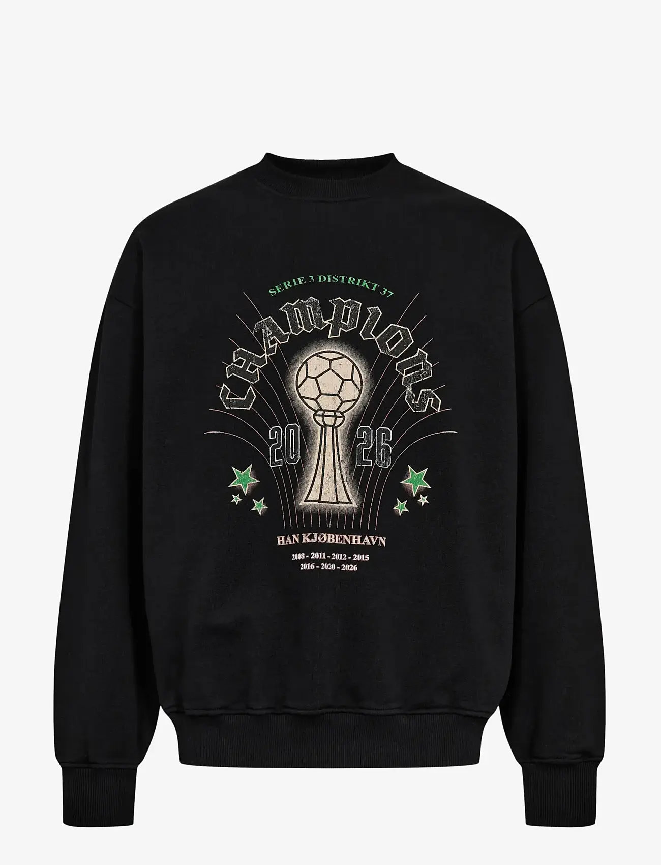 HAN Kjøbenhavn - Champions Oversized Crewneck - hettupeysur - black - 1