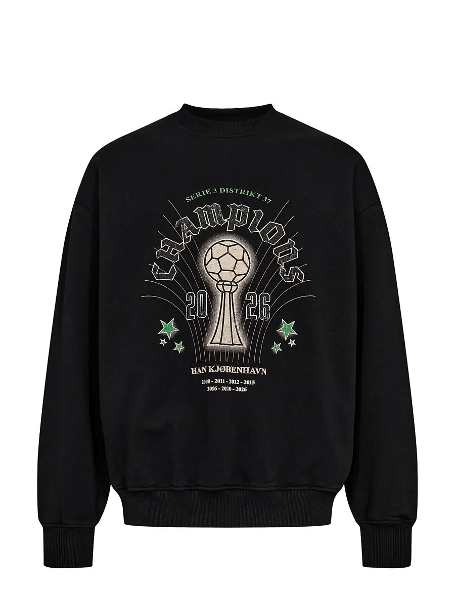 HAN Kjøbenhavn - Champions Oversized Crewneck - truien - black - 1