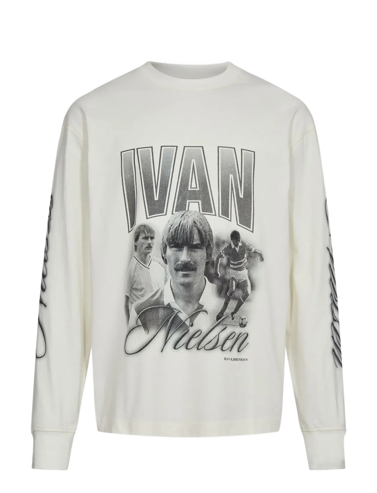 HAN KJØBENHAVN Ivan Monochrome Tee Ls Weiß - L - Herren