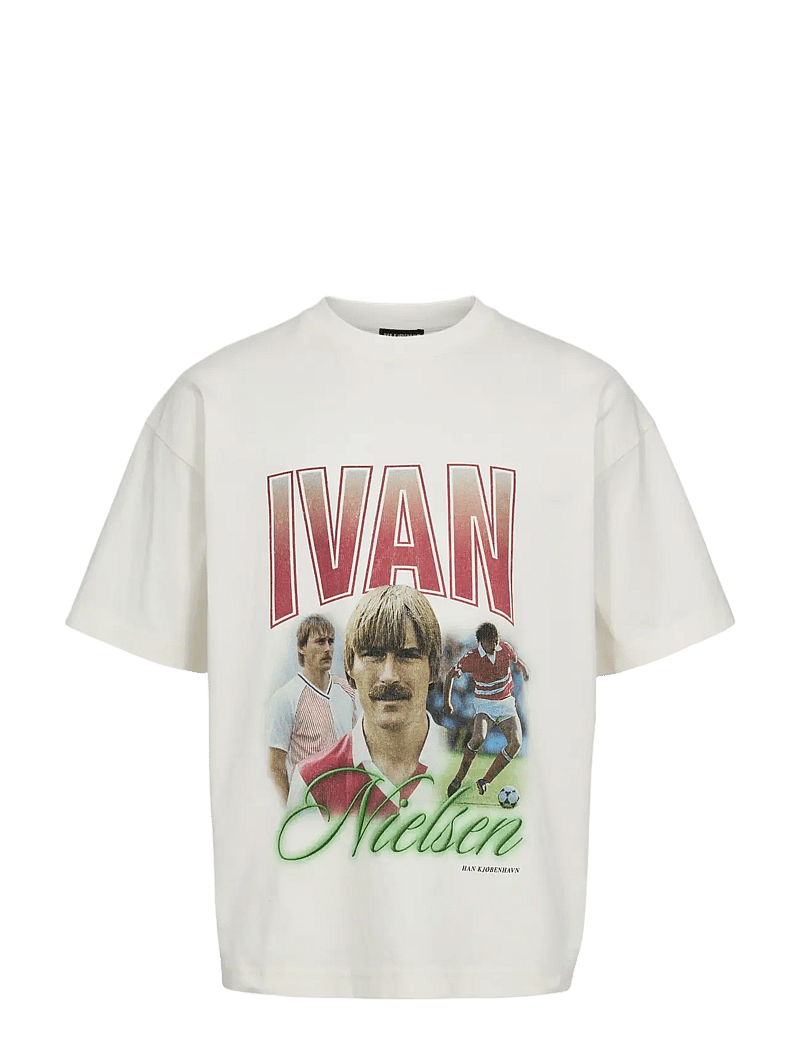 HAN Kjøbenhavn - Ivan Graphic Tee - kortærmede t-shirts - white - 1