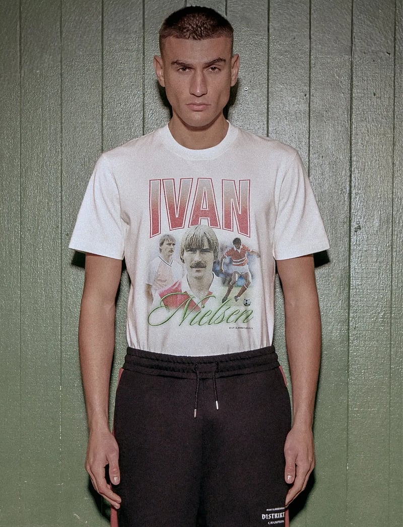 HAN Kjøbenhavn - Ivan Graphic Tee - kortærmede t-shirts - white - 0