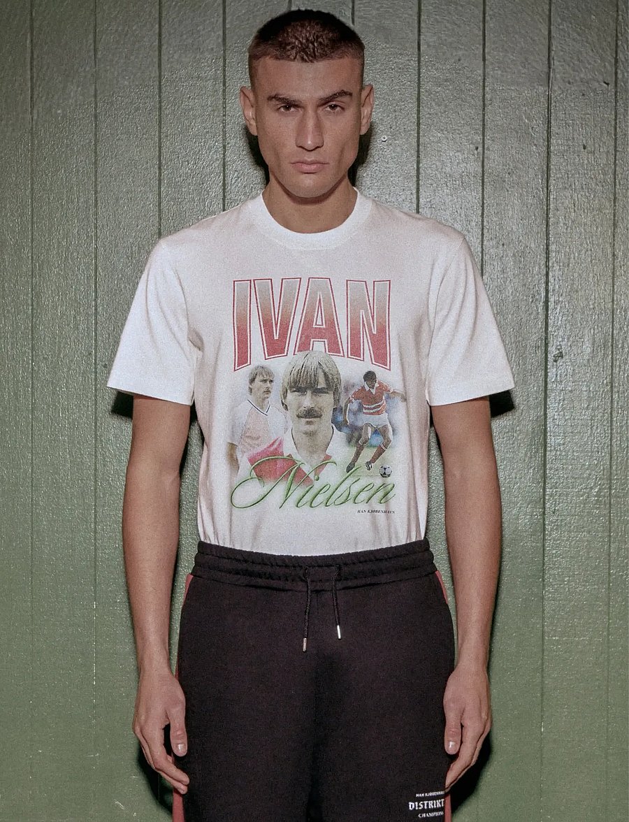 HAN Kjøbenhavn - Ivan Graphic Tee - kortærmede t-shirts - white - 0