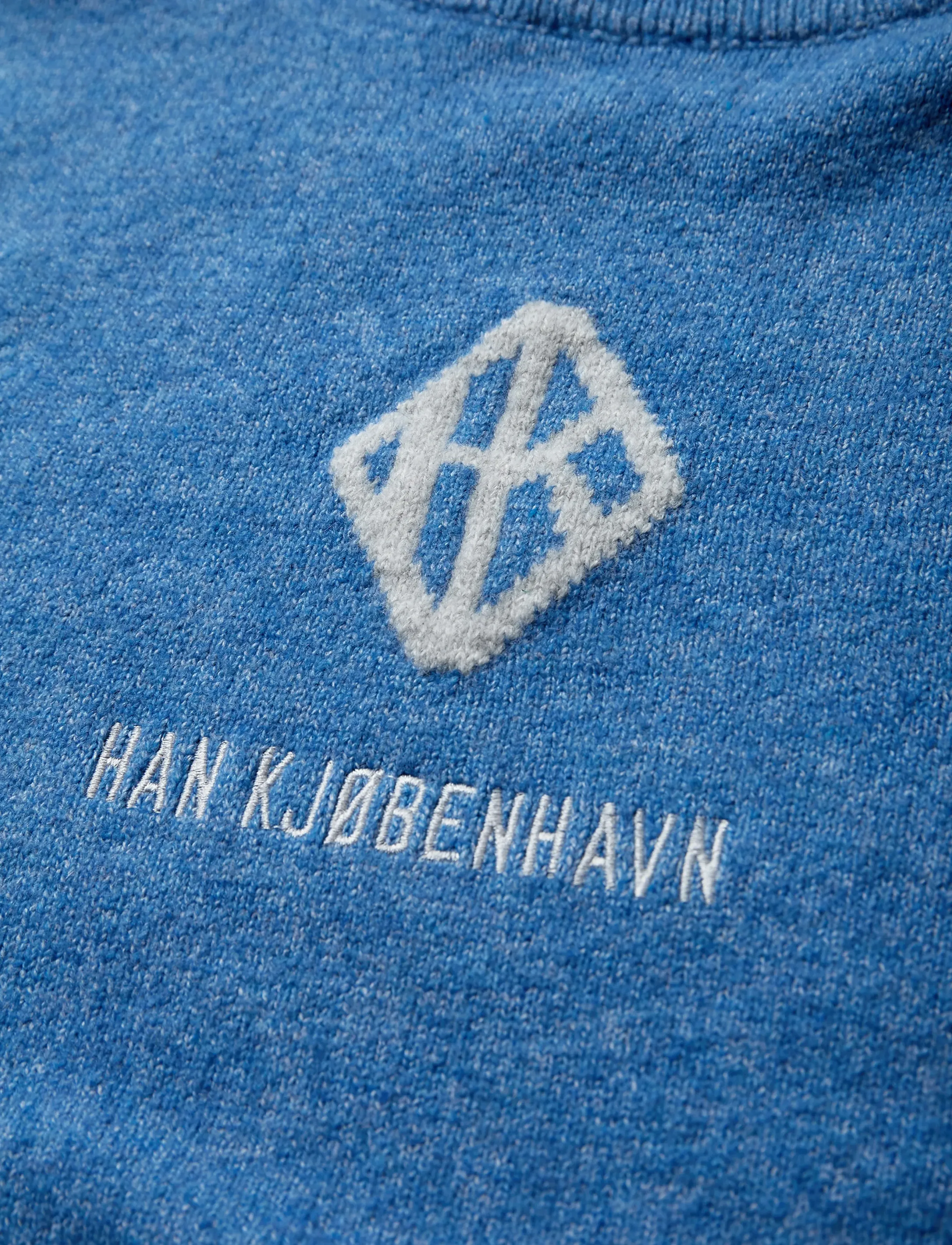 HAN Kjøbenhavn - Logo Knit - rundhals - sky blue - 2