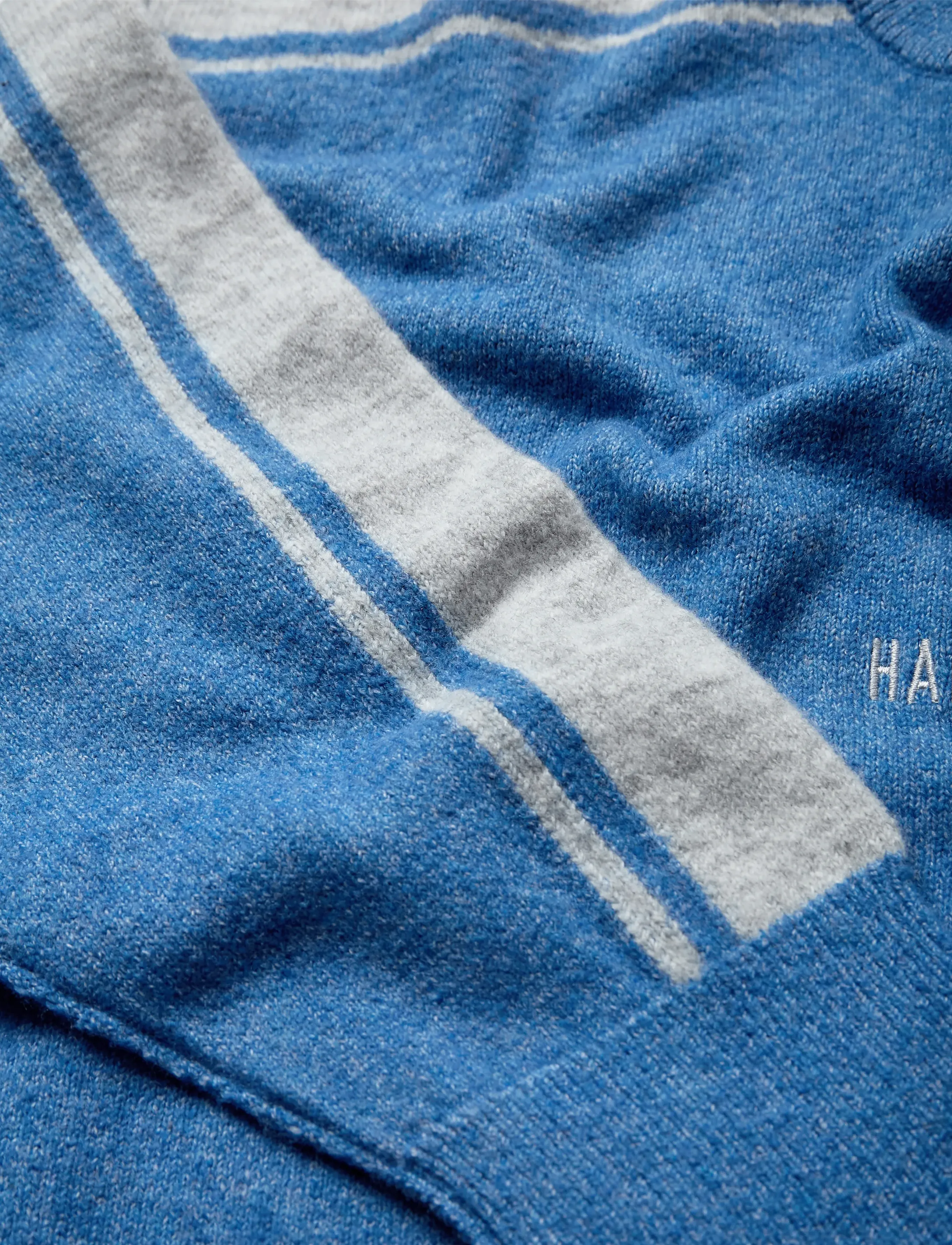 HAN Kjøbenhavn - Logo Knit - rundhals - sky blue - 3