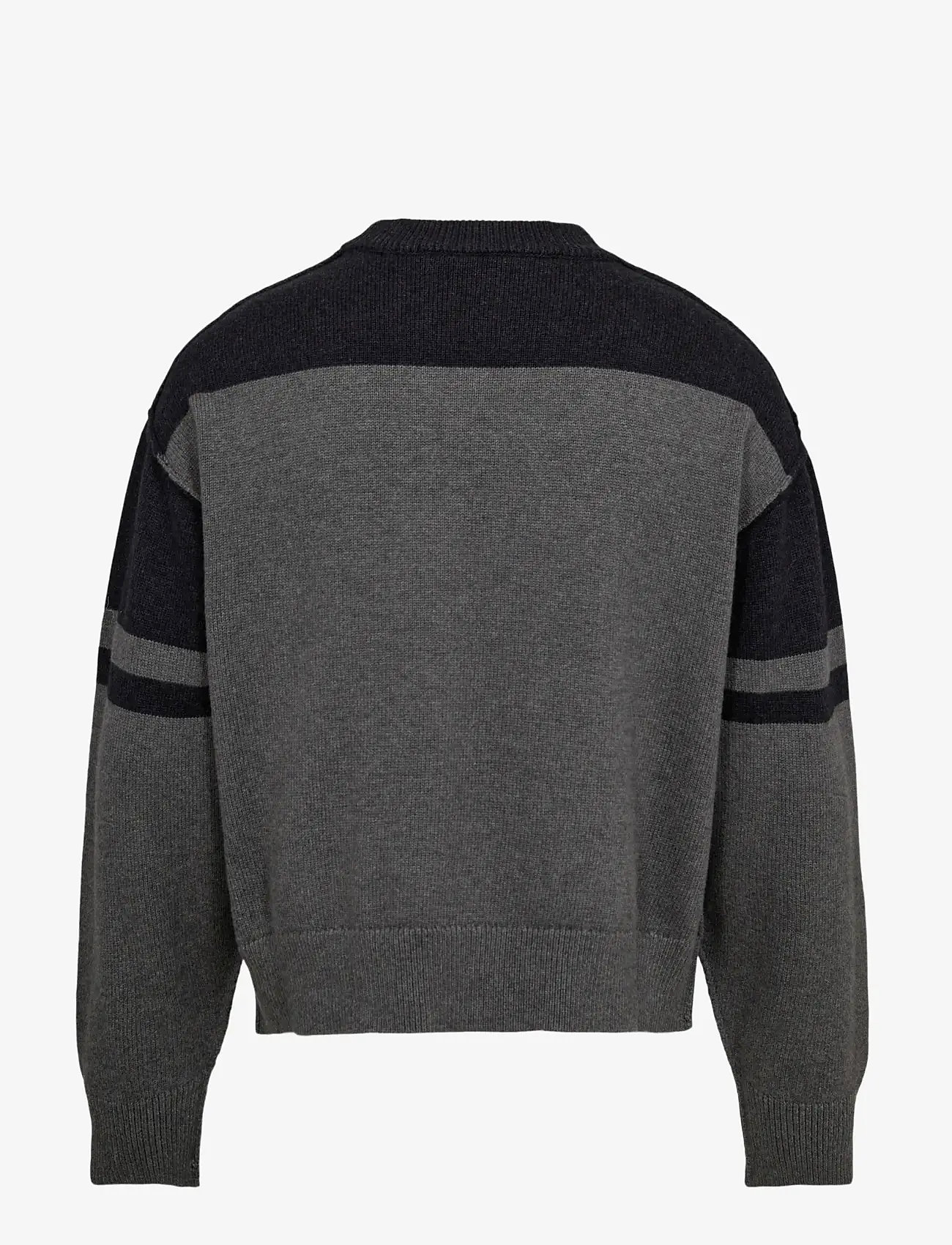 HAN Kjøbenhavn - Crest Jacquard Knit - round necks - black - 2