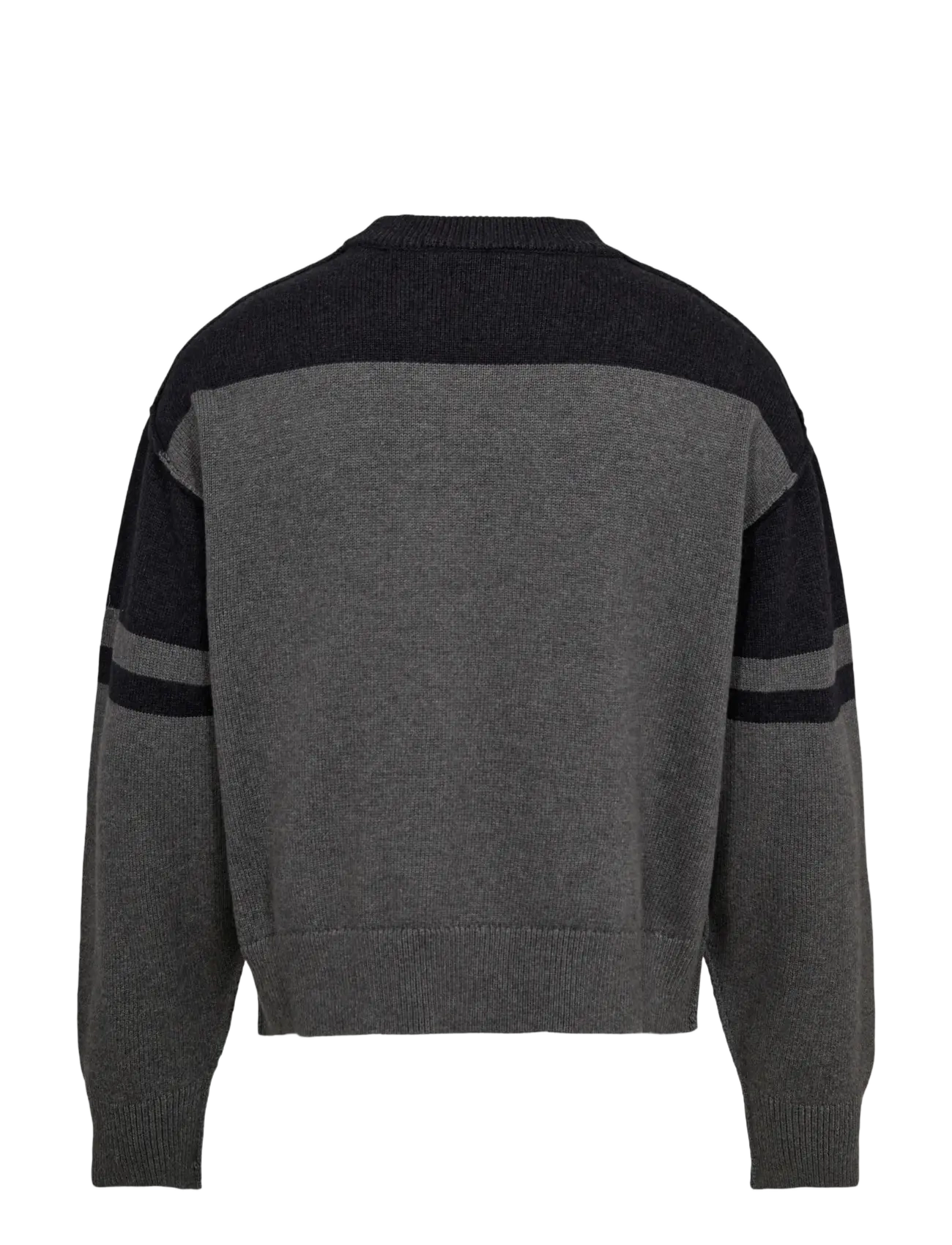 HAN Kjøbenhavn - Crest Jacquard Knit - rundhals - black - 2