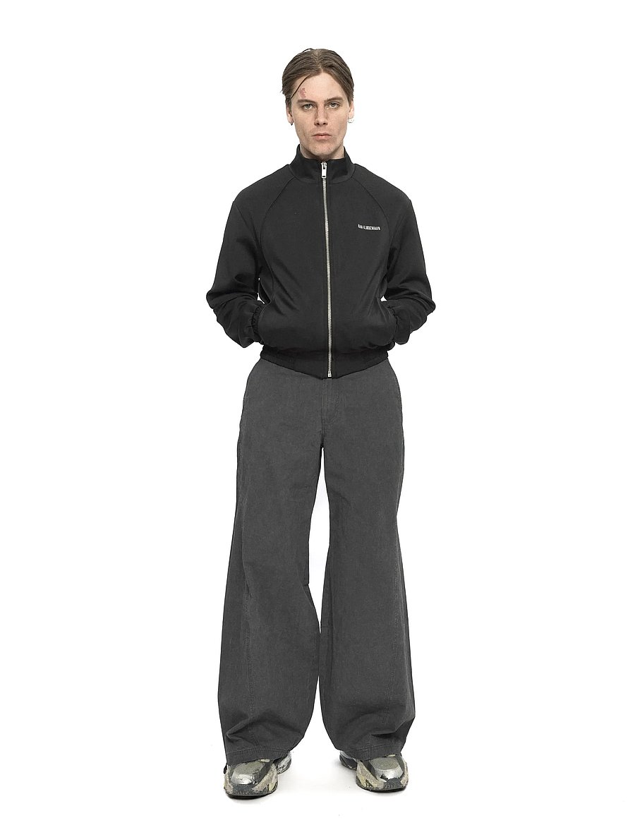 HAN Kjøbenhavn - Logo Track Jacket - frühlingsjacken - black - 0