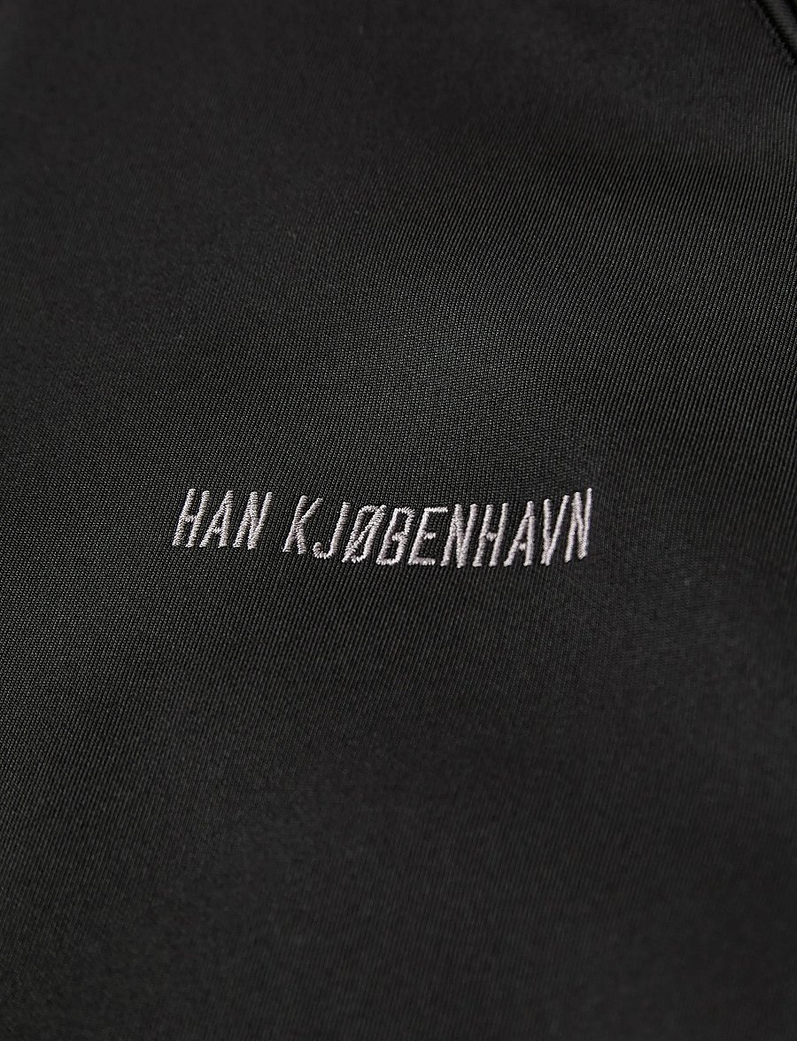 HAN Kjøbenhavn - Logo Track Jacket - frühlingsjacken - black - 3