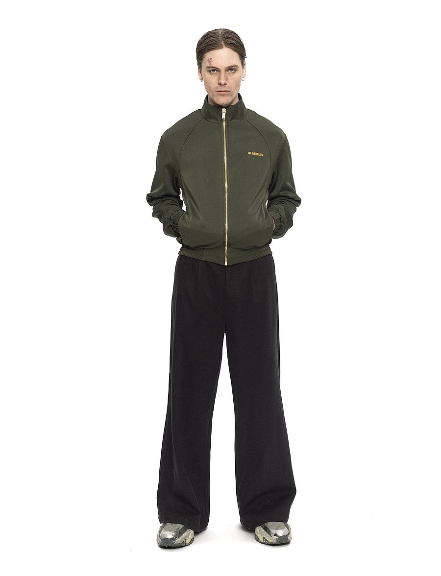 HAN Kjøbenhavn - Logo Track Jacket - efterårsjakker - deep green - 0