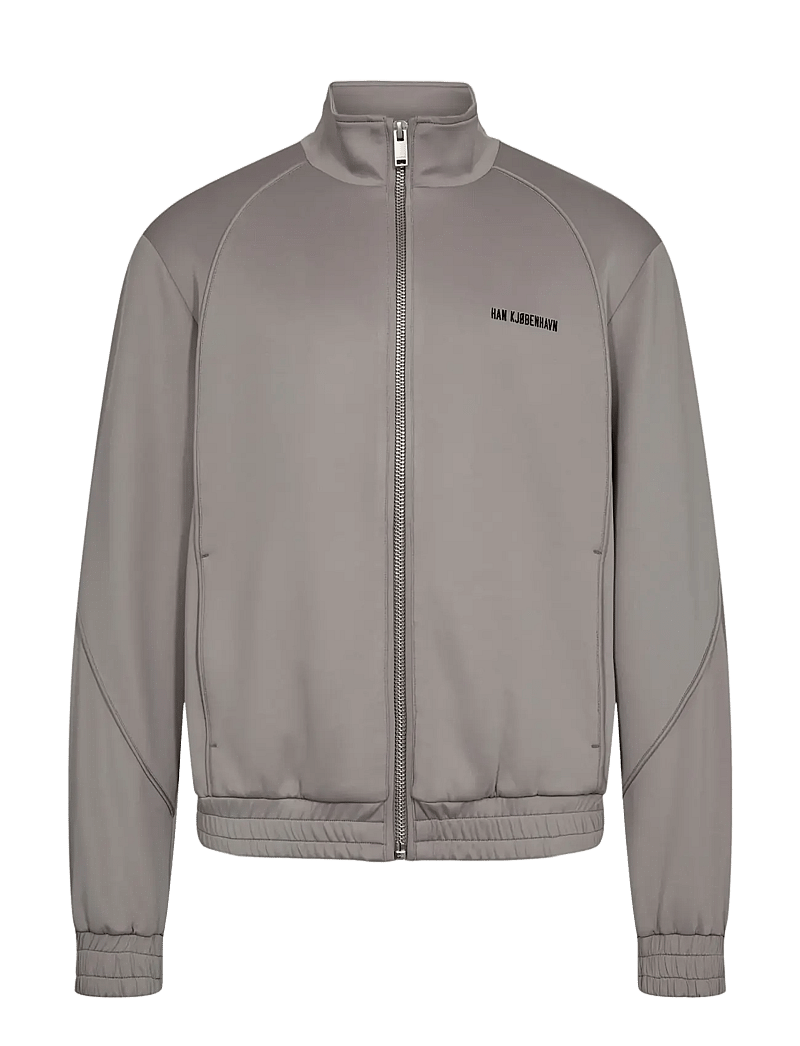 HAN Kjøbenhavn - Logo Track Jacket - forårsjakker - light grey - 1