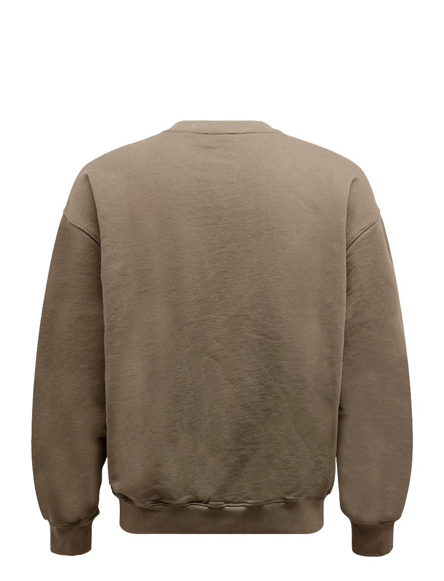 HAN Kjøbenhavn - Heart Loose Crewneck - sweatshirts - dusty brown - 2