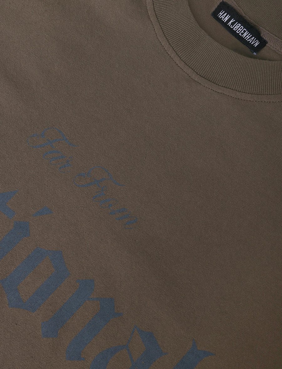 HAN Kjøbenhavn - Heart Boxy Tee - lühikeste varrukatega t-särgid - dusty brown - 3
