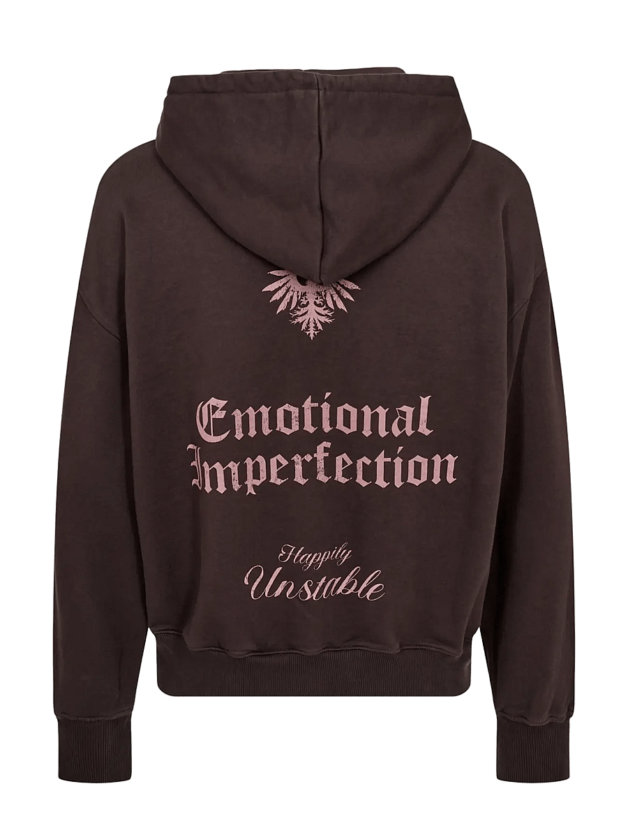 HAN Kjøbenhavn - Graphic Zip Hoodie - dark brown - 2