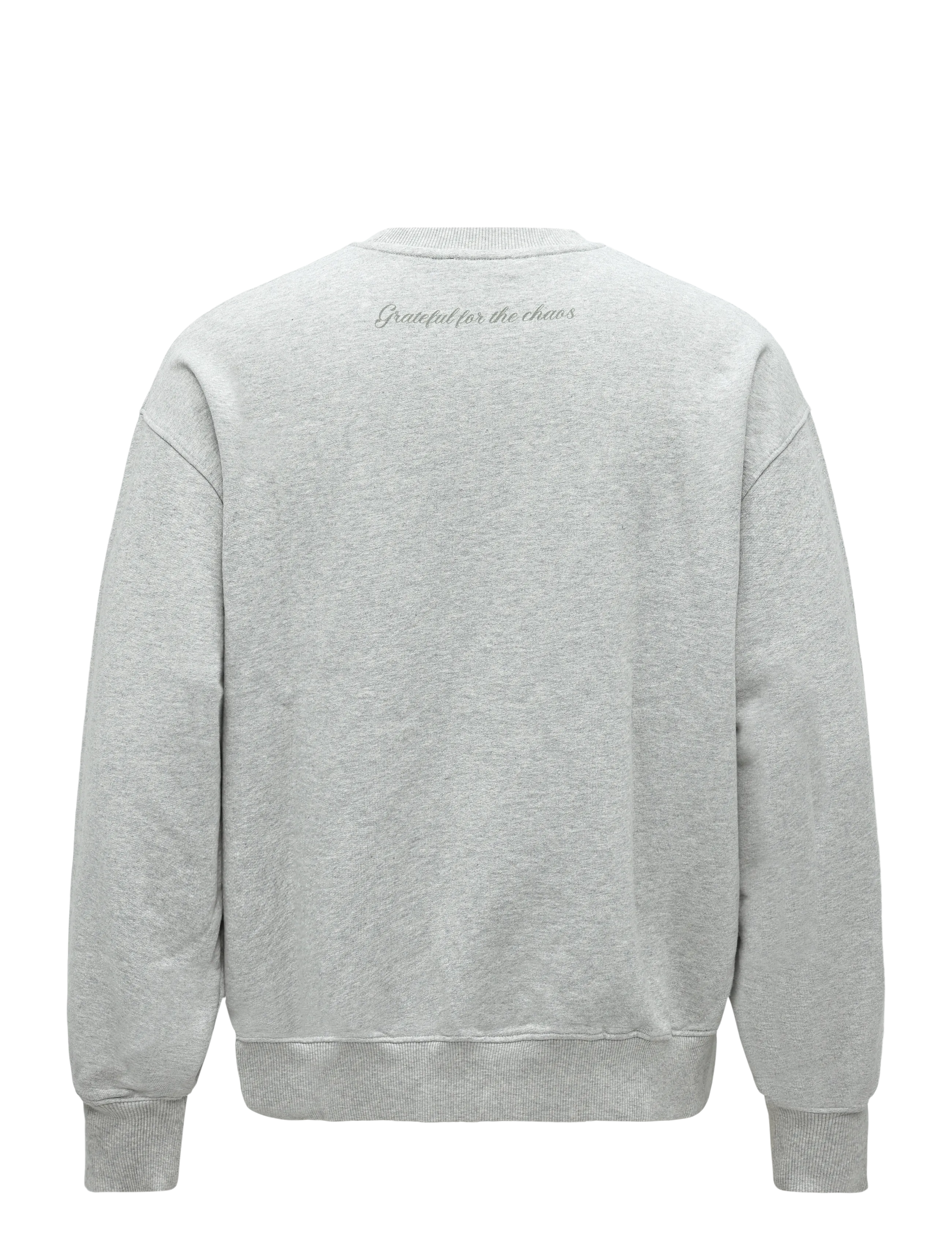 HAN Kjøbenhavn - Madhouse Loose Crewneck - dressipluusid - light grey melange - 2