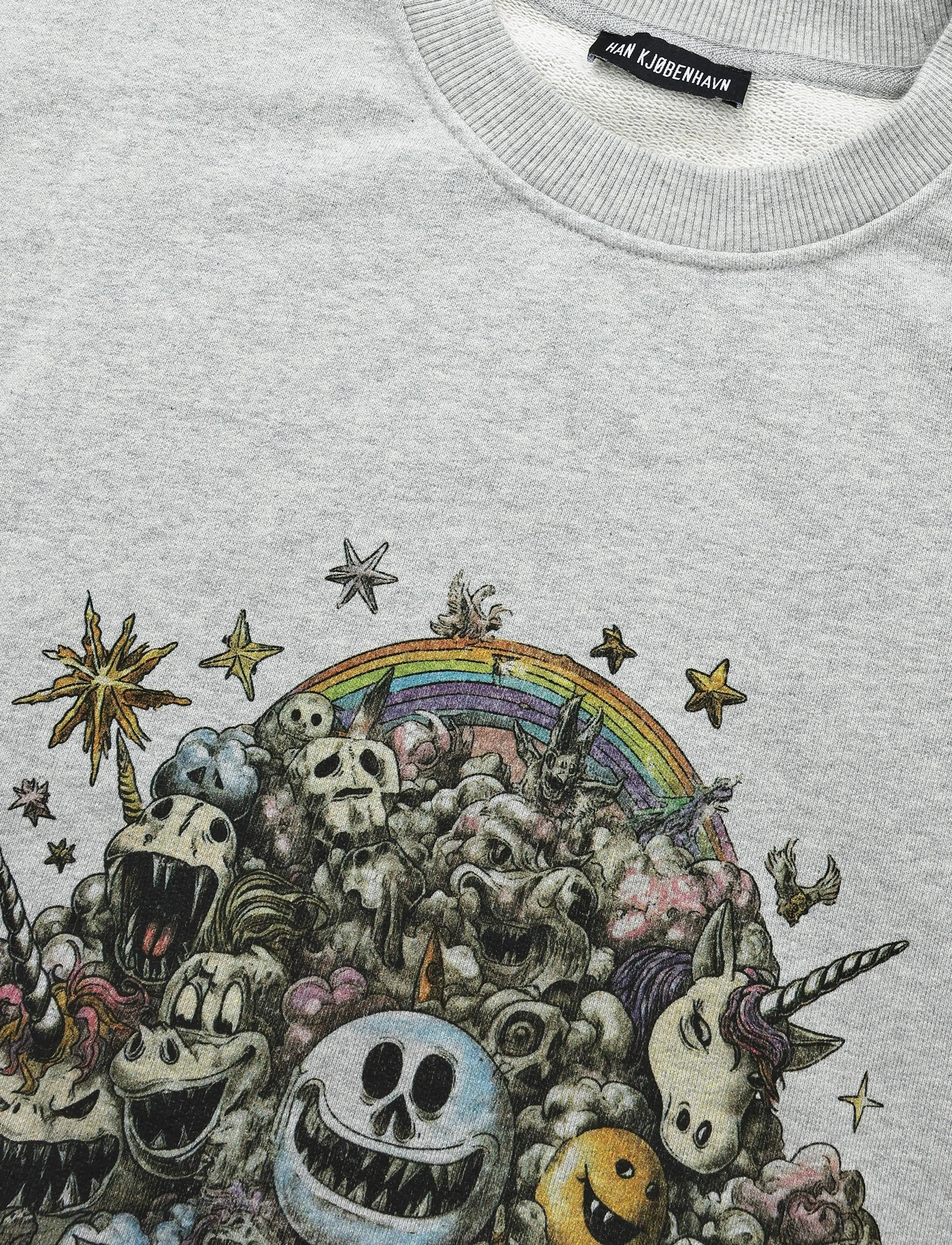 HAN Kjøbenhavn - Madhouse Loose Crewneck - dressipluusid - light grey melange - 3