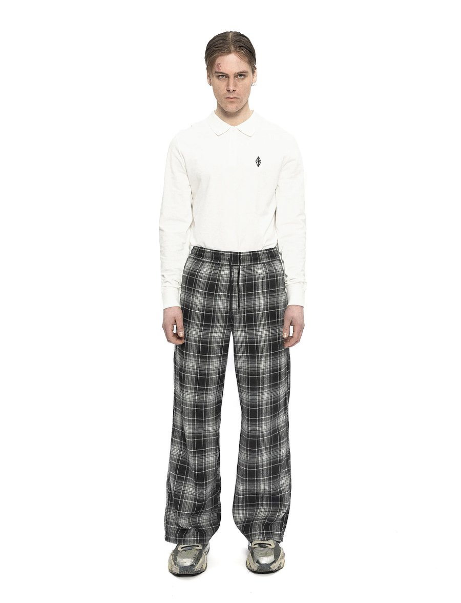 HAN Kjøbenhavn - Diamond Polo Long Sleeve Shirt - optic white - 0