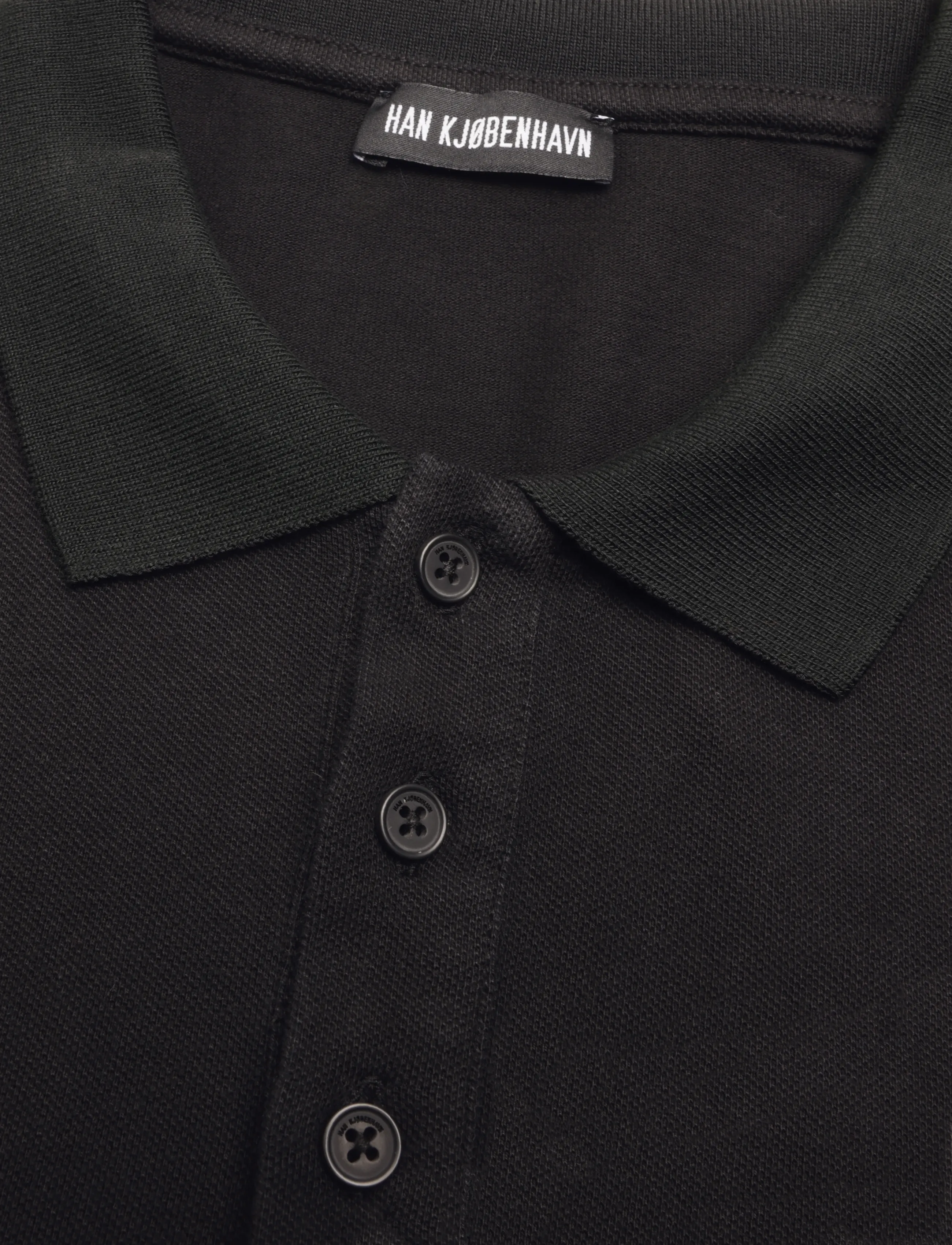 HAN Kjøbenhavn - Diamond Polo Shirt - kurzärmelig - black - 3