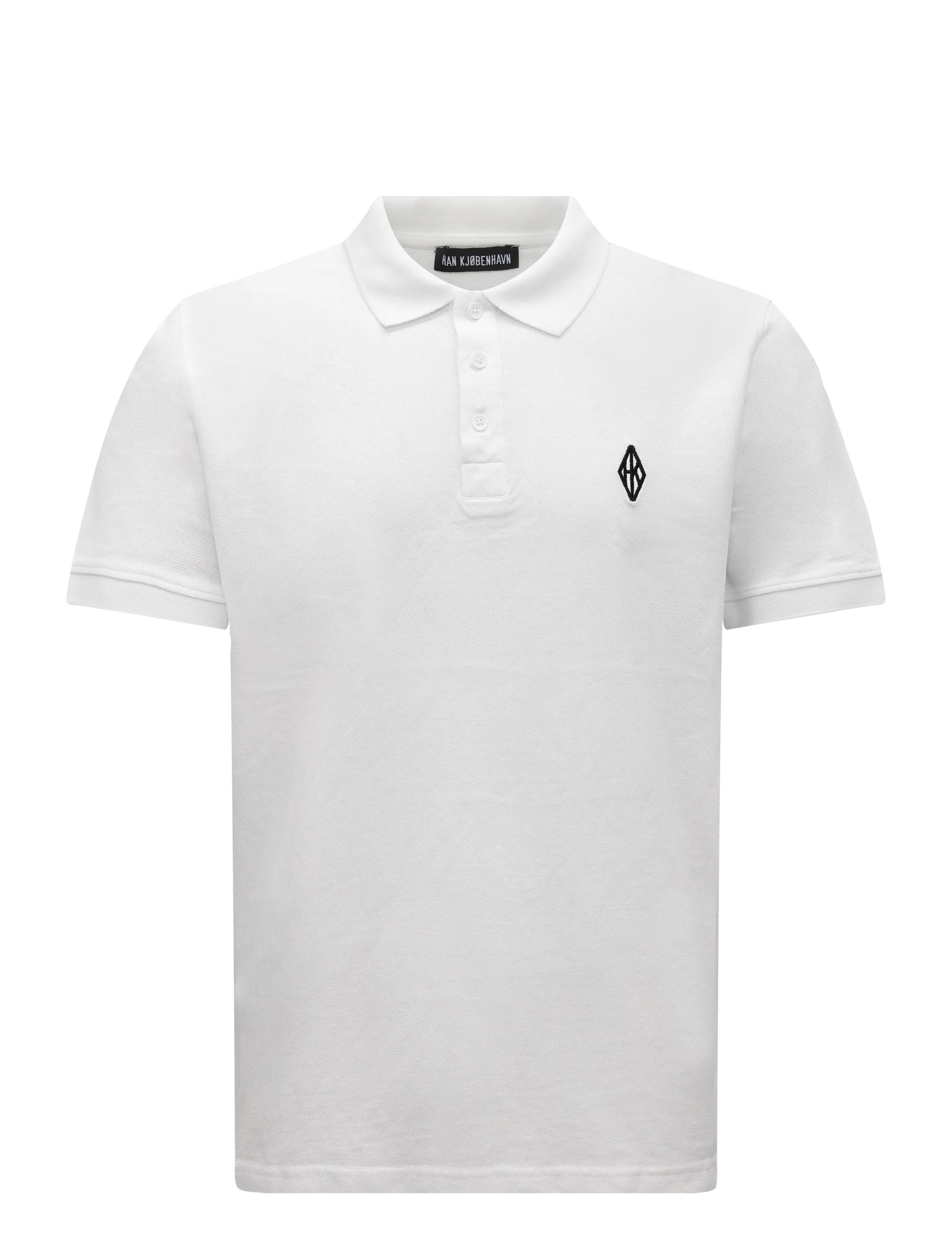 HAN Kjøbenhavn - Diamond Polo Shirt - kortærmede poloer - optic white - 1