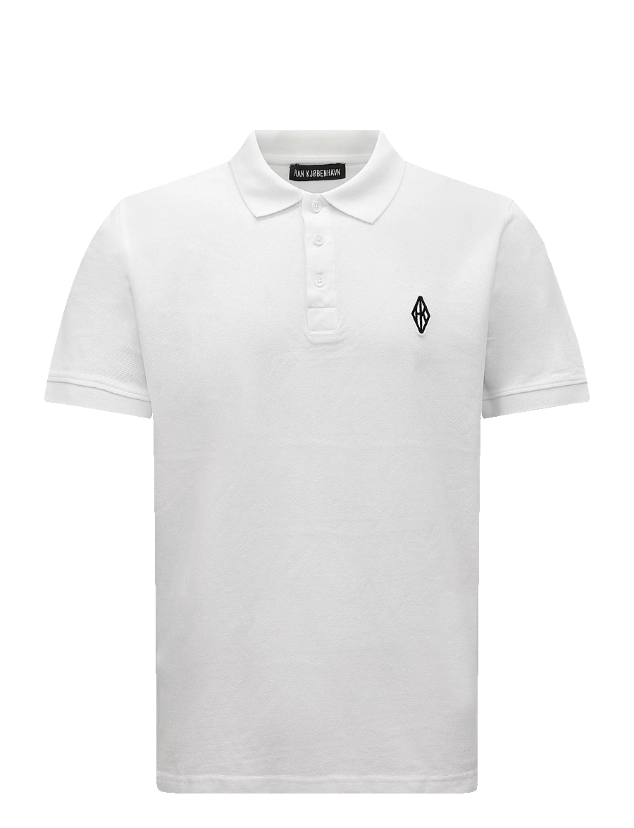 HAN Kjøbenhavn - Diamond Polo Shirt - kortærmede poloer - optic white - 1