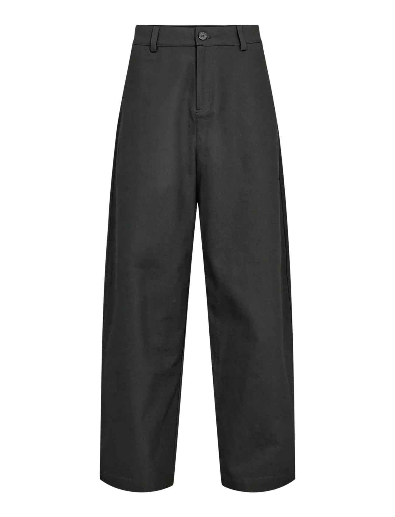 HAN Kjøbenhavn Wide Leg Twill Pants, Mænd, Vide Ben Twillbukser, Grå, Str: 54