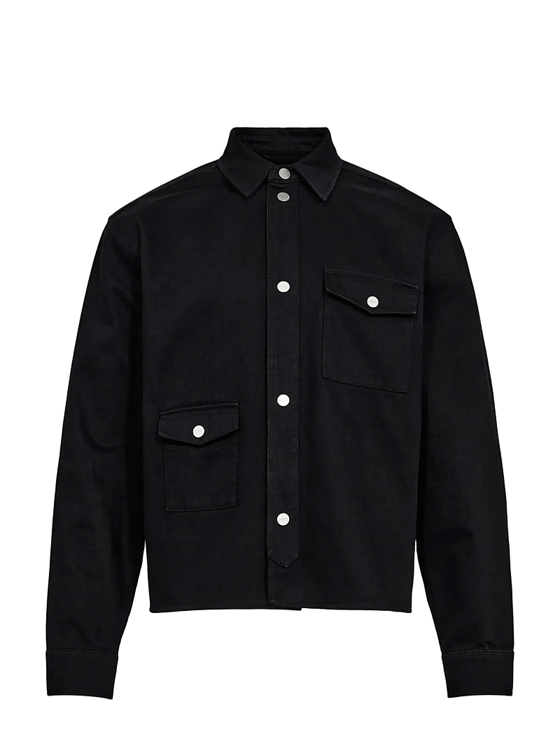 HAN Kjøbenhavn - Boxy Utility Shirt - casual hemden - black - 1