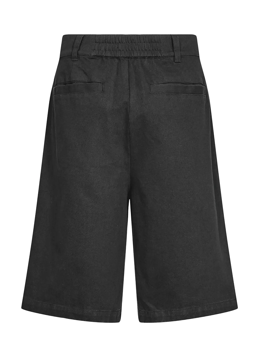 HAN Kjøbenhavn - Wide Leg Twill Shorts - short chino - dark grey - 1