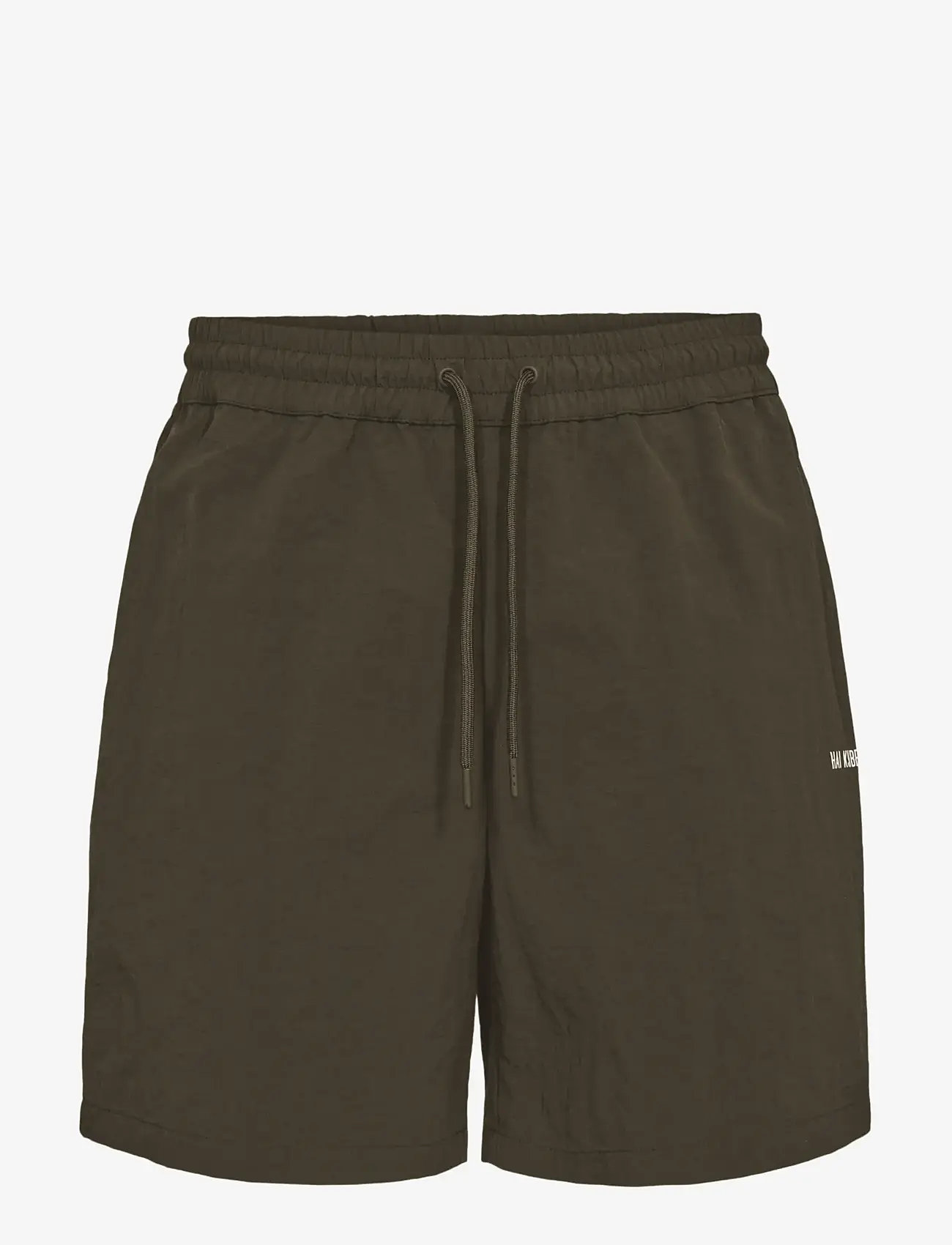 HAN Kjøbenhavn - Logo Track Shorts - lühikesed vabaajapüksid - khaki green - 0