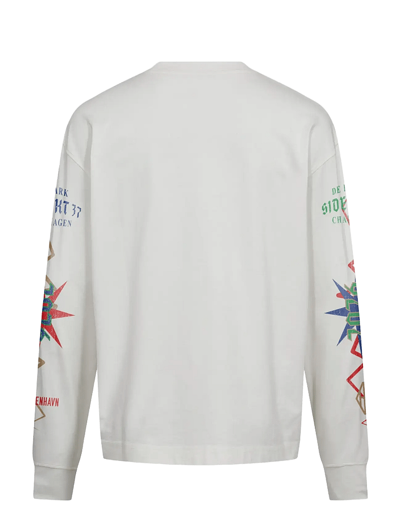 HAN Kjøbenhavn - Graphic Oversized Tee LS - langärmelig - white - 2