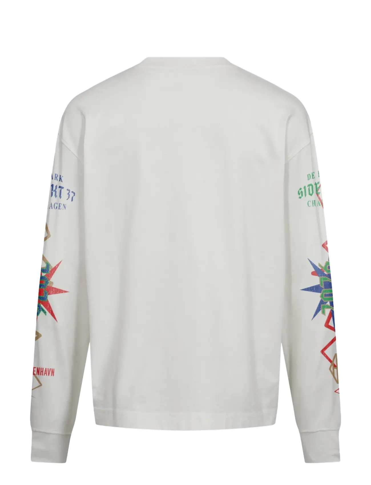 HAN Kjøbenhavn - Graphic Oversized Tee LS - pikkade varrukatega t-särgid - white - 2