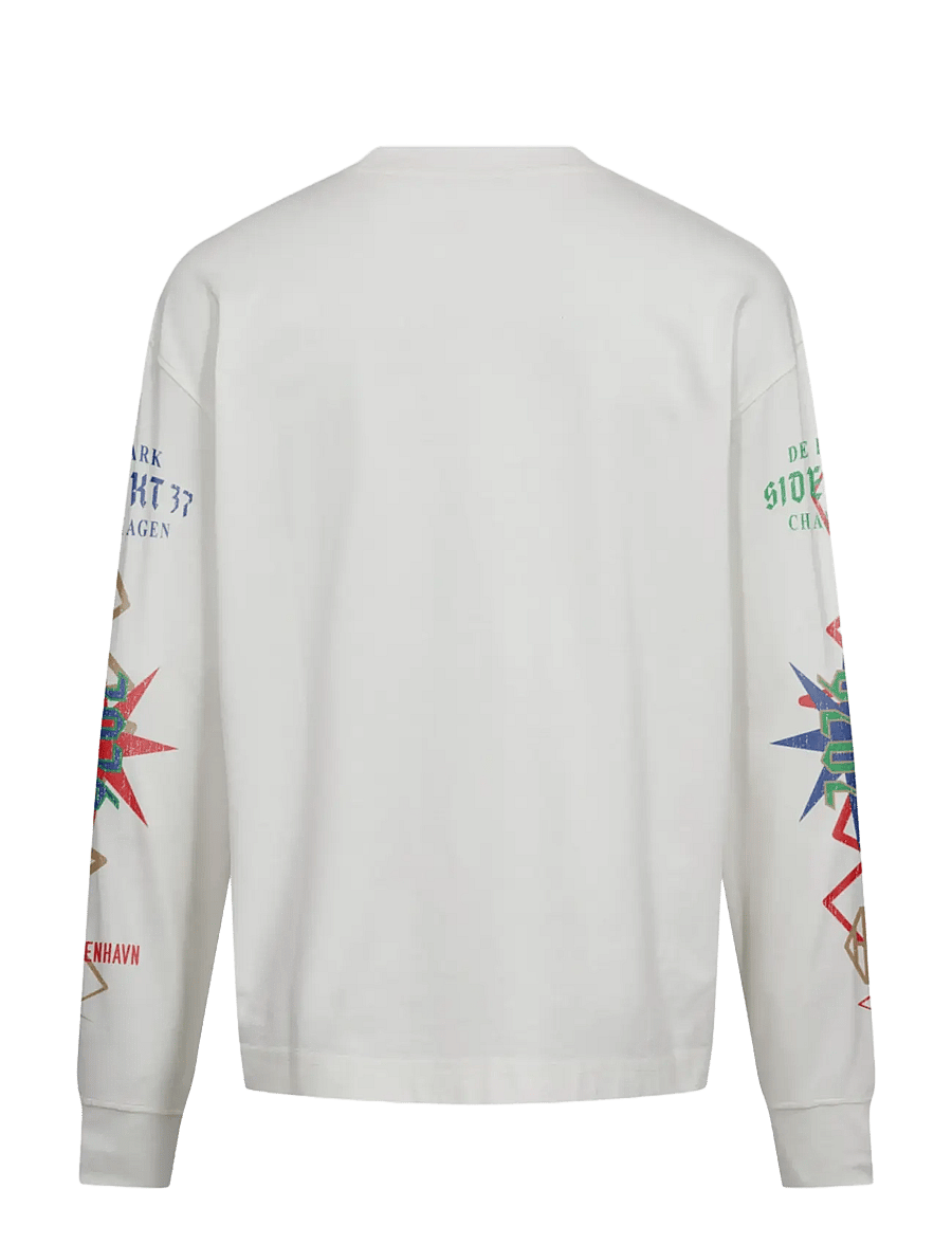 HAN Kjøbenhavn - Graphic Oversized Tee LS - langärmelig - white - 2