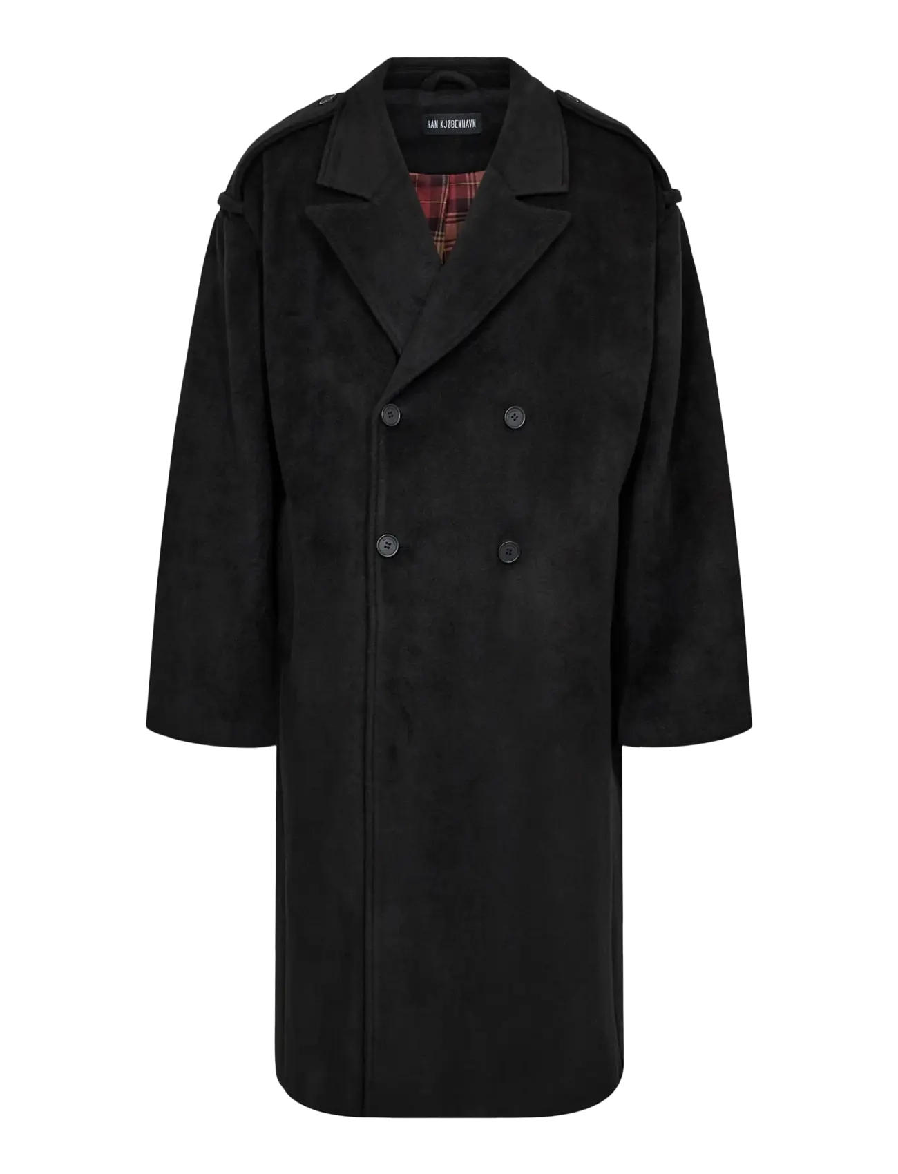HAN Kjøbenhavn - Double-Breasted Wool Coat - black - 1