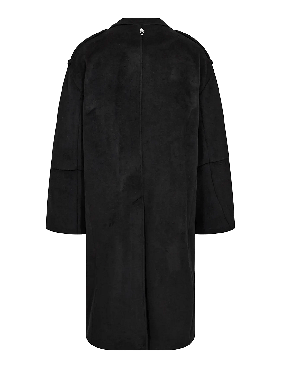 HAN Kjøbenhavn - Double-Breasted Wool Coat - black - 2