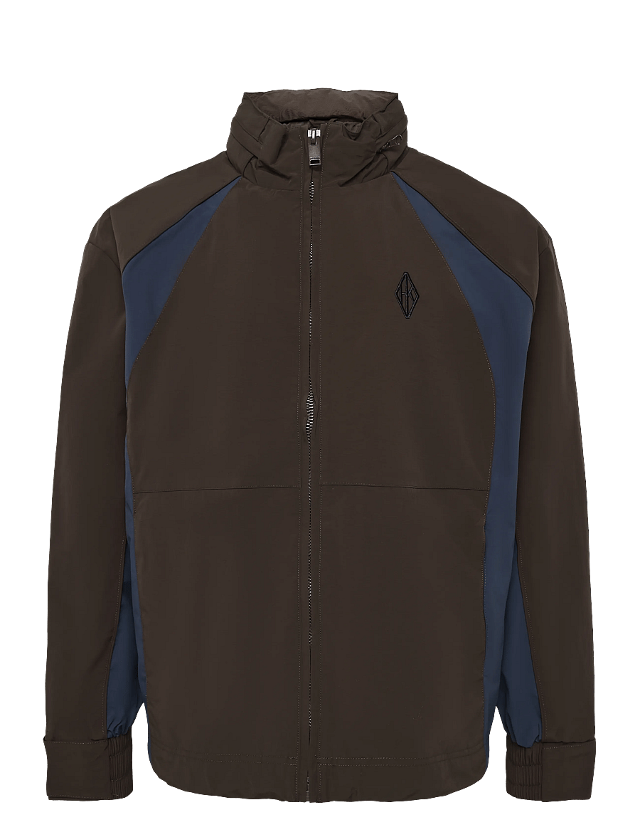HAN Kjøbenhavn - Technical Hooded Jacket - efterårsjakker - dark brown - 1