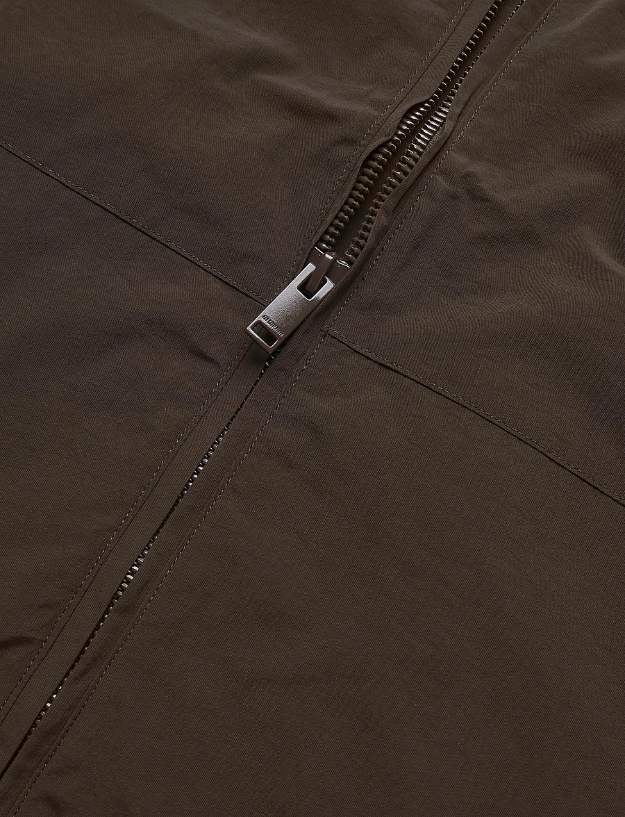 HAN Kjøbenhavn - Technical Hooded Jacket - efterårsjakker - dark brown - 4