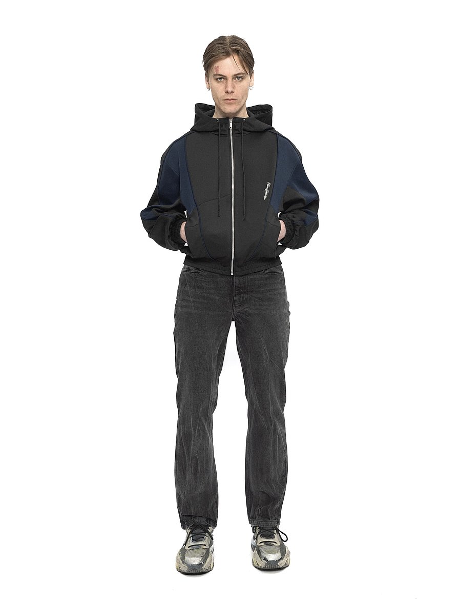 HAN Kjøbenhavn - Panel Track Jacket - höstjackor - black - 0