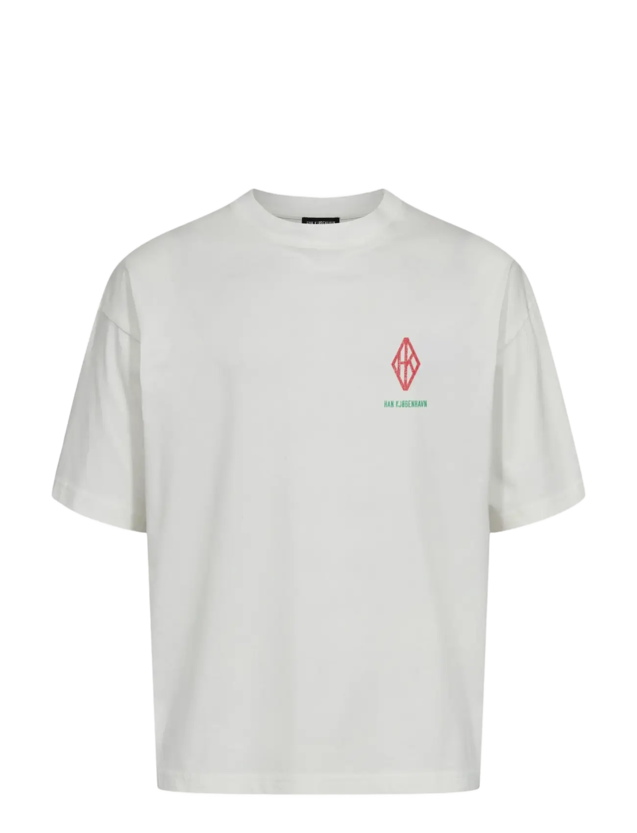 HAN Kjøbenhavn Graphic Oversized Tee, S, White, T-Shirts > Kortærmede, Herre