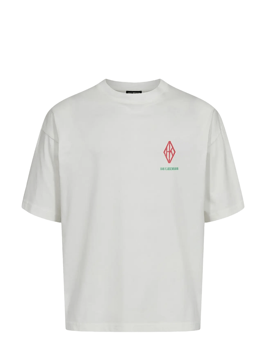 HAN Kjøbenhavn - Graphic Oversized Tee - kurzärmelig - white - 0