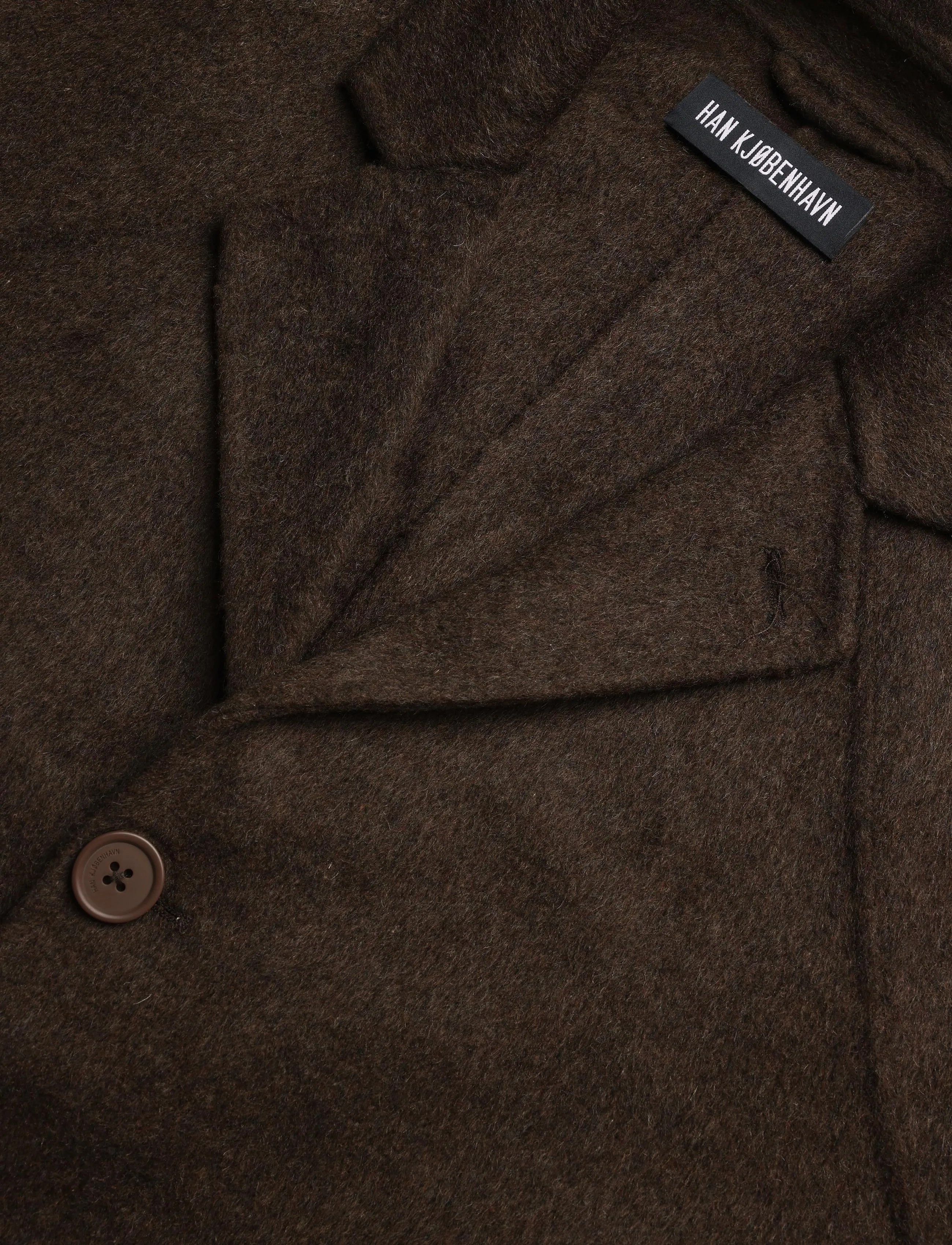 HAN Kjøbenhavn - Diamond Coat - ullrockar - dark brown - 3